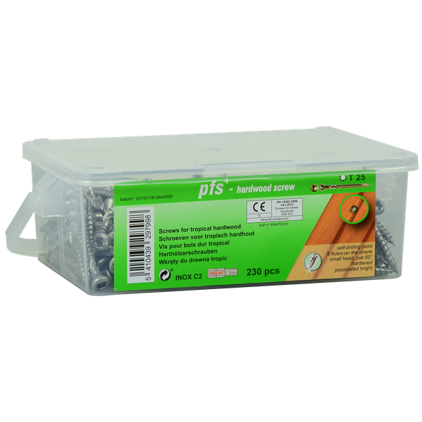 pgb-Europe - Hardhoutschroeven VZK-T Ø5x50 C2 T-25 195st - GC6HTG050050