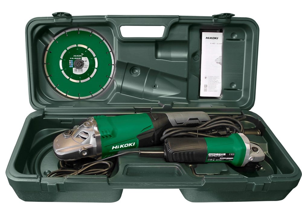 Hikoki G23SW2 GPZ - G13SR4 + G23SW2 HAAKSE SLIJPMACHINESET IN KOFFER - G23SW2CPZ