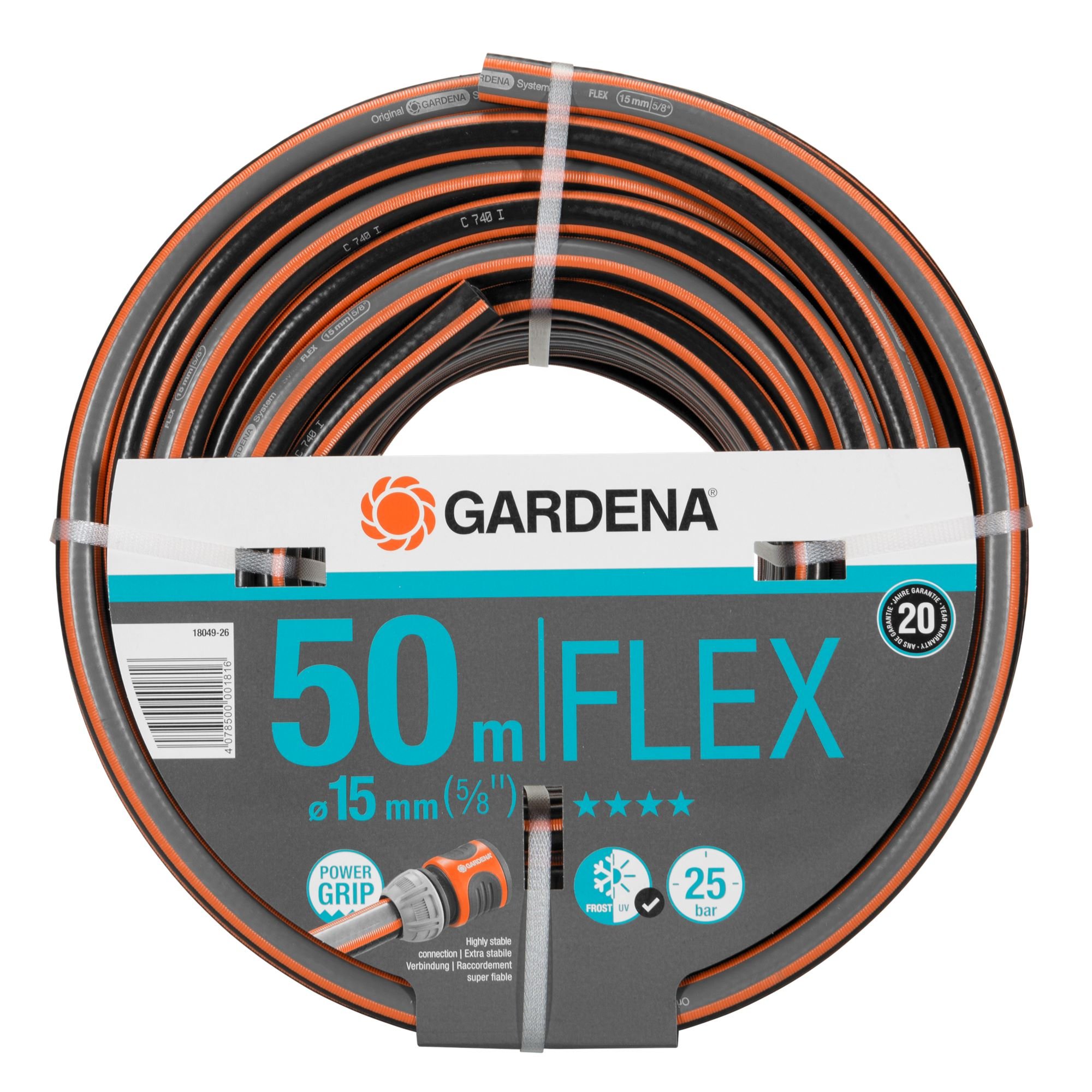 Gardena Flex slang (5/8), 50m - 18049-26