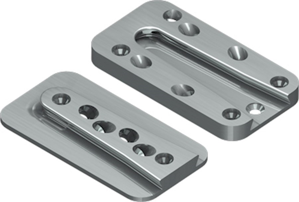 GB Sherpa L blinde houtverbinding 150x80x18 100x180 aluminium | 4 stuks - GB09125261