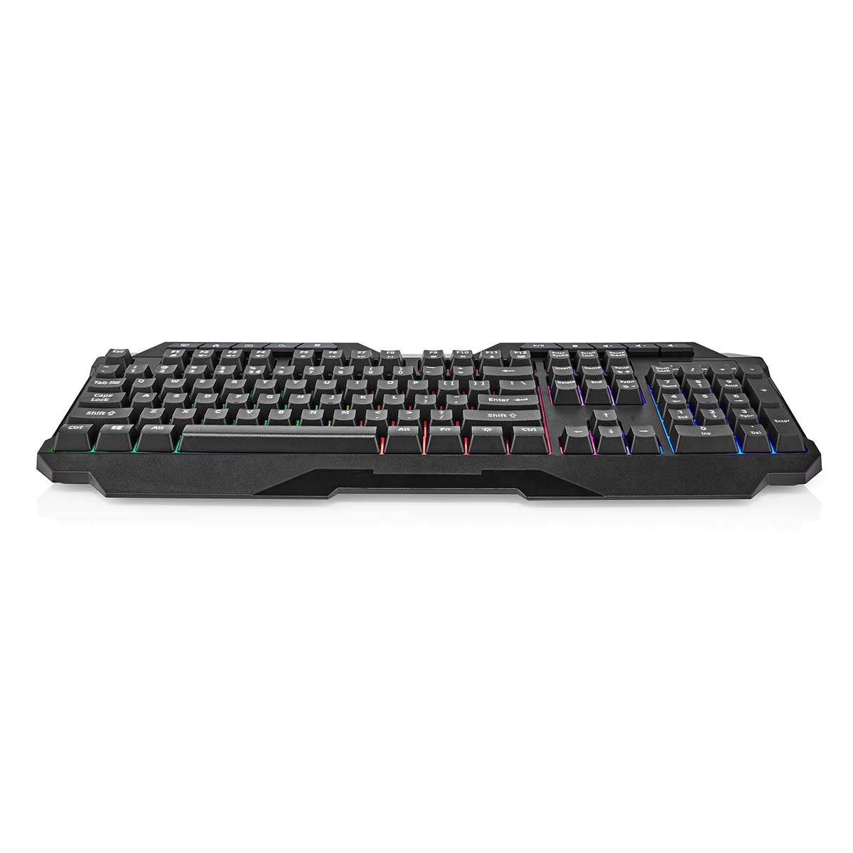 Nedis Bedraad Gaming Toetsenbord | USB Type-A | Membrane Toetsen | LED | QWERTY | US Internationaal | USB Gevoed | Lengte stroomkabel: 1.30 m |