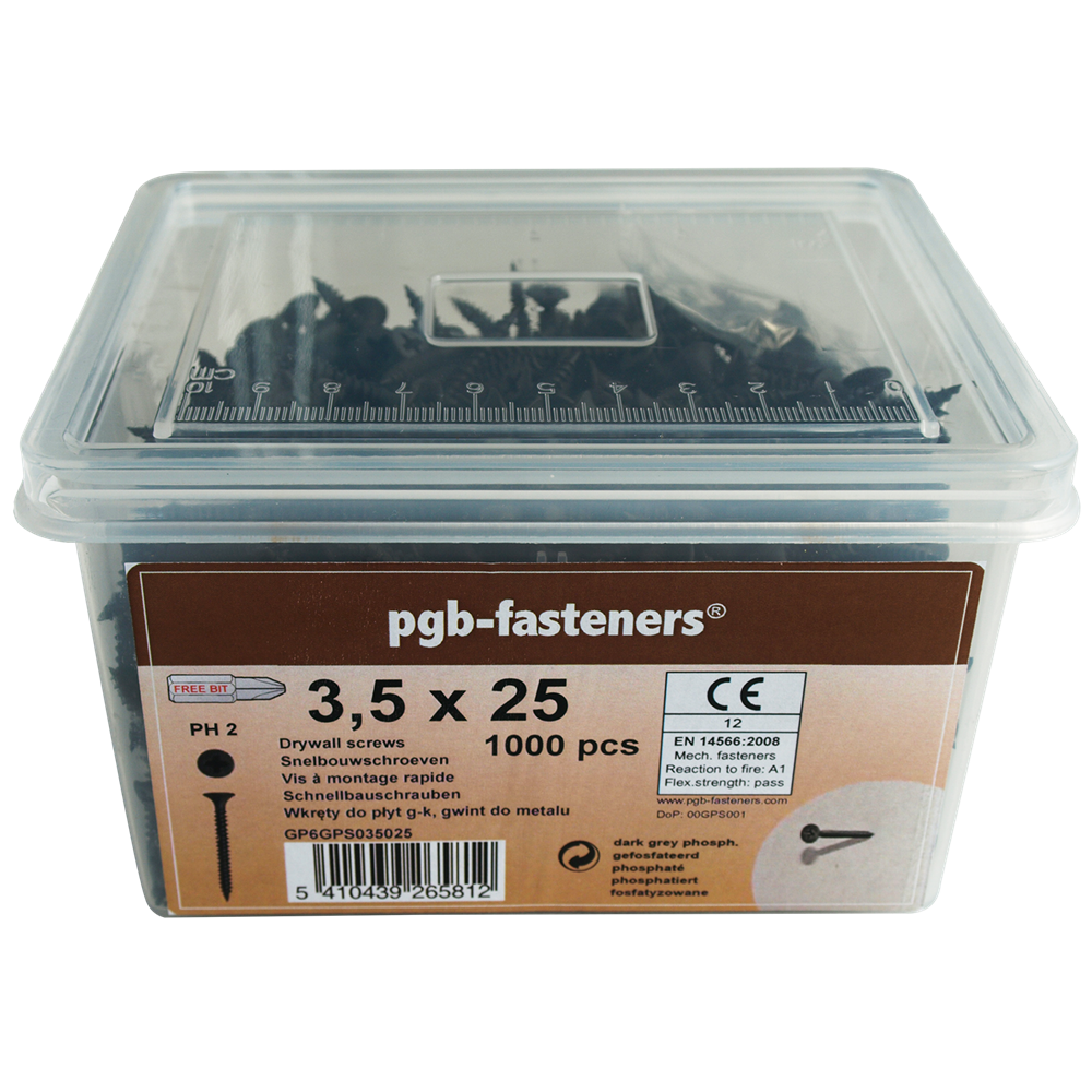 pgb-Europe PGB-FASTENERS | Snelbouwschr. TK 3,50x25 fos/Emmer 1000 | 1000 st GP6GPS035025