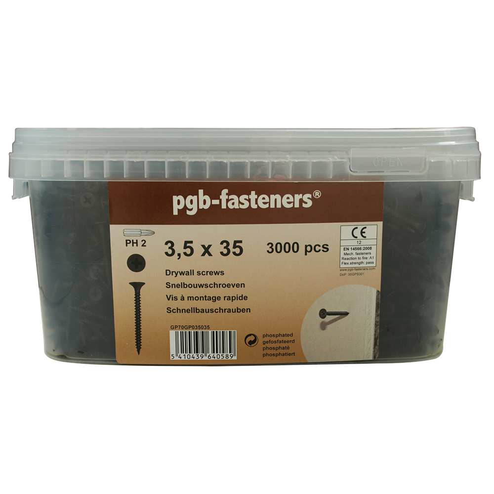 pgb-Europe PGB-FASTENERS | Snelbouwschr. 3,5x35 gefosf/Em 3000 | 3000 st GP70GP035035