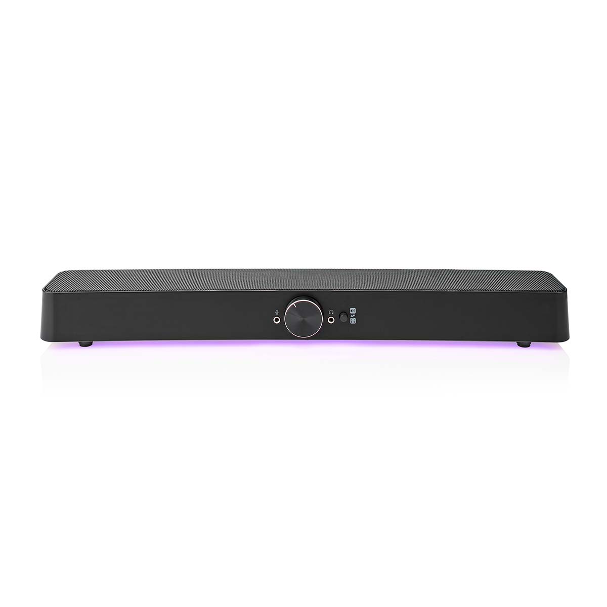 Nedis Gaming Speaker | Speaker-kanalen: 2.0 | USB Gevoed | 3,5 mm Male | 30 W | LED | Volumebediening | Output: 1x 3,5 mm - GSPRSB21020BK