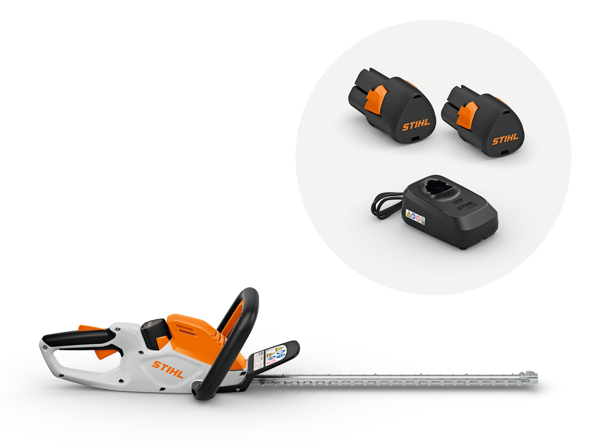 Stihl HSA 40 Set | Accu heggenschaar 500mm/20" (2x AS 2 accu + ALS 31 lader) - HA080113546