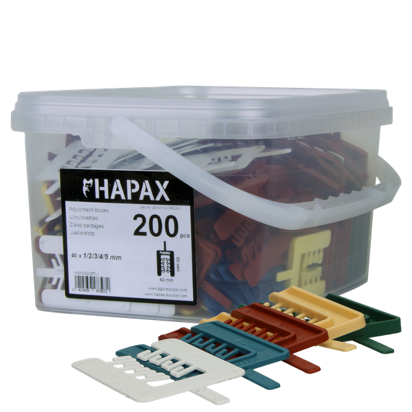 pgb-Europe - HAPAX assortment uitvulplaatjes 40x55/200St - HAP052N00SET01M