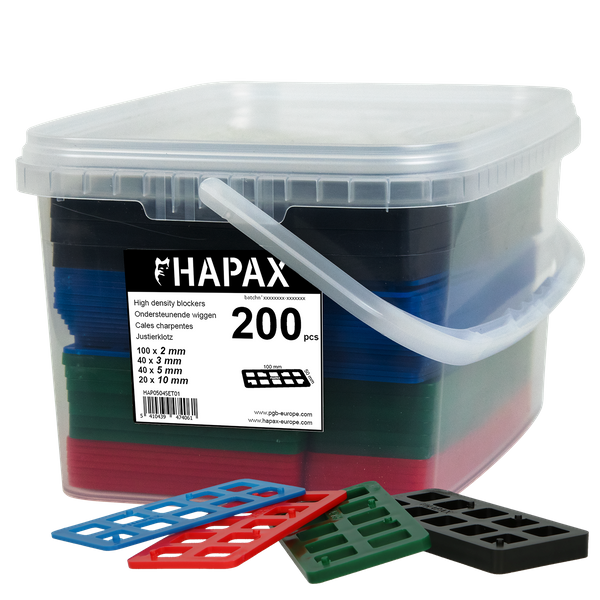 pgb-Europe - HAPAX assortiment uitvulplaatjes /200 st - HAP054N00SET01M