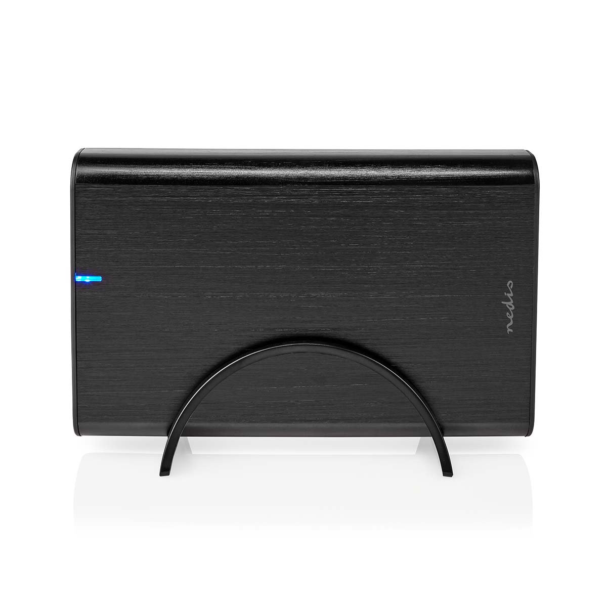 Nedis Hardeschijfbehuizing | 3.5 " | USB 3.1 Gen1 | USB Type-A / USB Type-C | Notebook / PC | Aluminium - HDDE35410BK