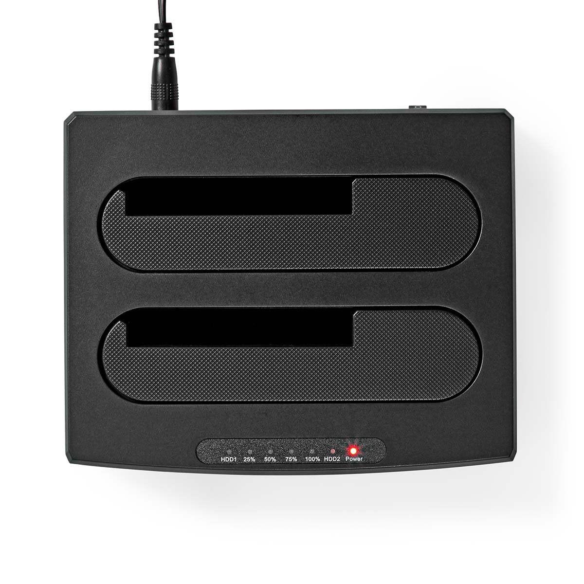 Nedis Docking Station voor Harde Schijf | USB 3.2 Gen1 | USB Type-A | 2 Schijven | 2.5 / 3.5 " | USB 3.2 Gen1 | Docking | Desktop - HDDUDB3210BK