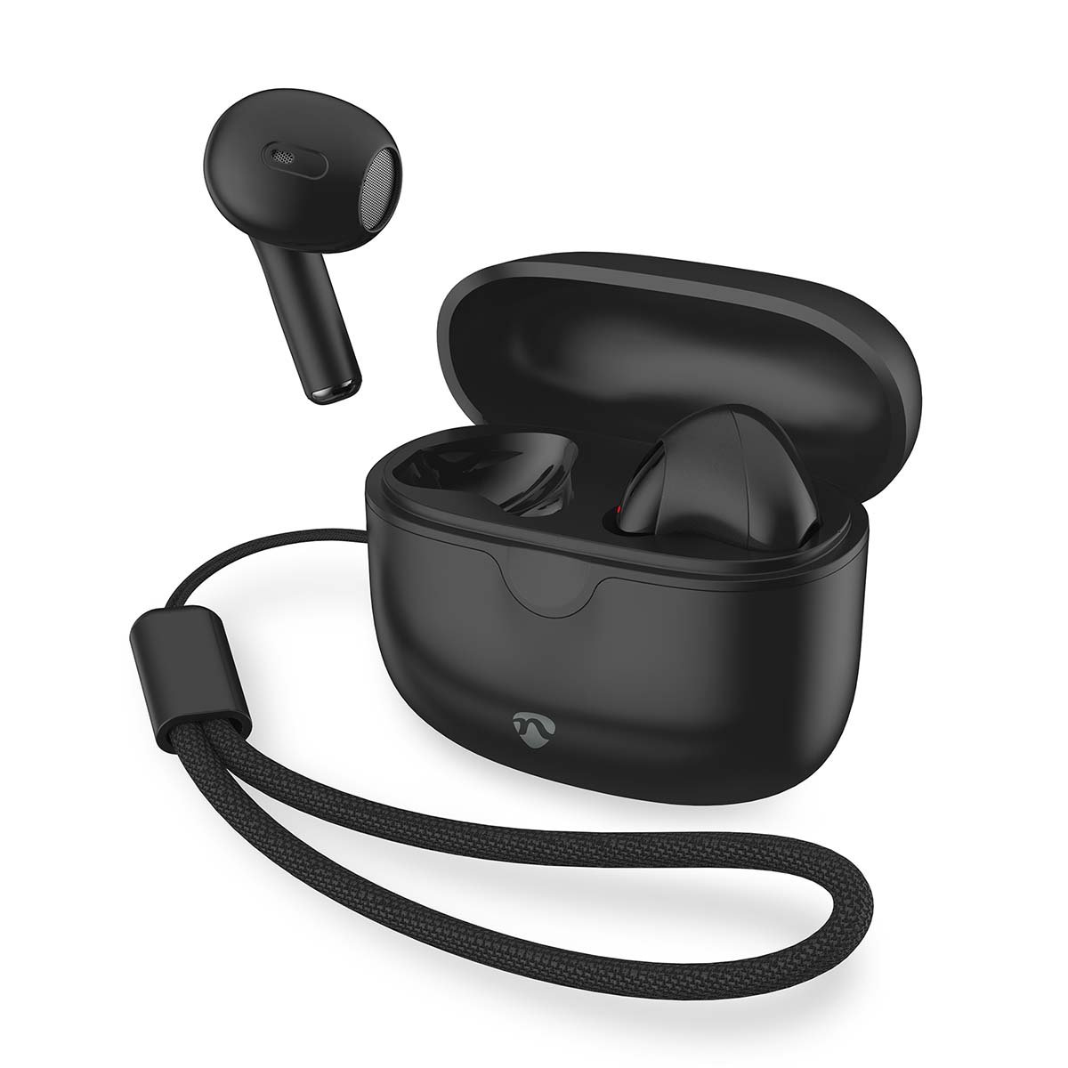 Nedis Volledig Draadloze Oordopjes | Bluetooth | Maximale batterijduur: 16 uur | Aanraakbediening | Charging case | Draadloze oplaadcase | Zwart