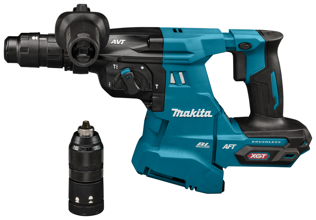 Makita HR012GU202 | XGT accu combihamer 40V Max SDS-Max 5.8J + stofafzuiging in Mbox (2x 4.0Ah BL4040F accu + DC40RA snellader) - HR012GU202