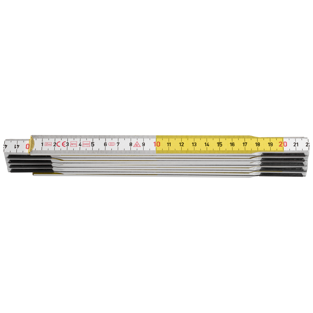 Hultafors Duimstok T59 2m wit/geel | 10-delig - HU105254