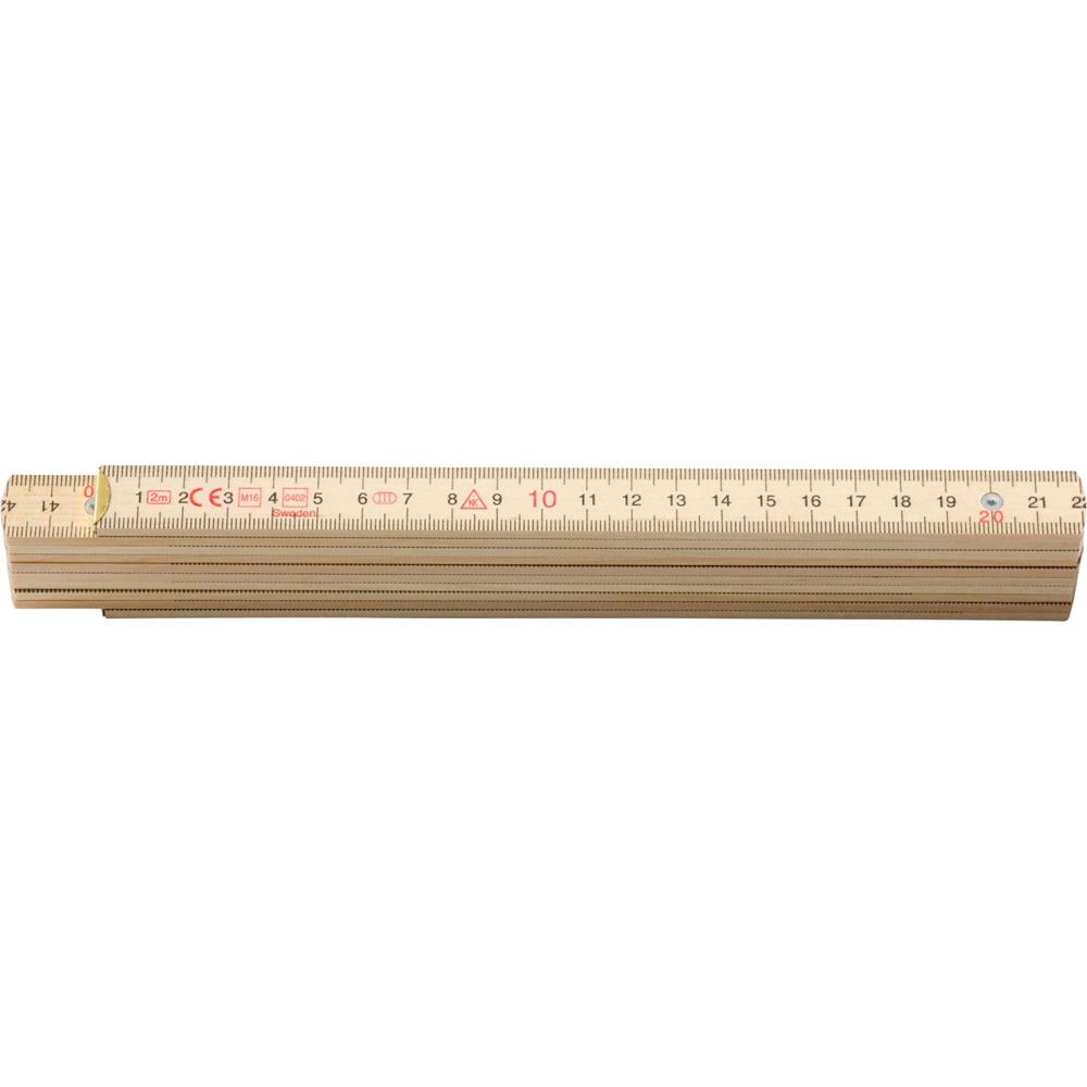 Hultafors Duimstok 4000 2m | Houtkleur - HU109011