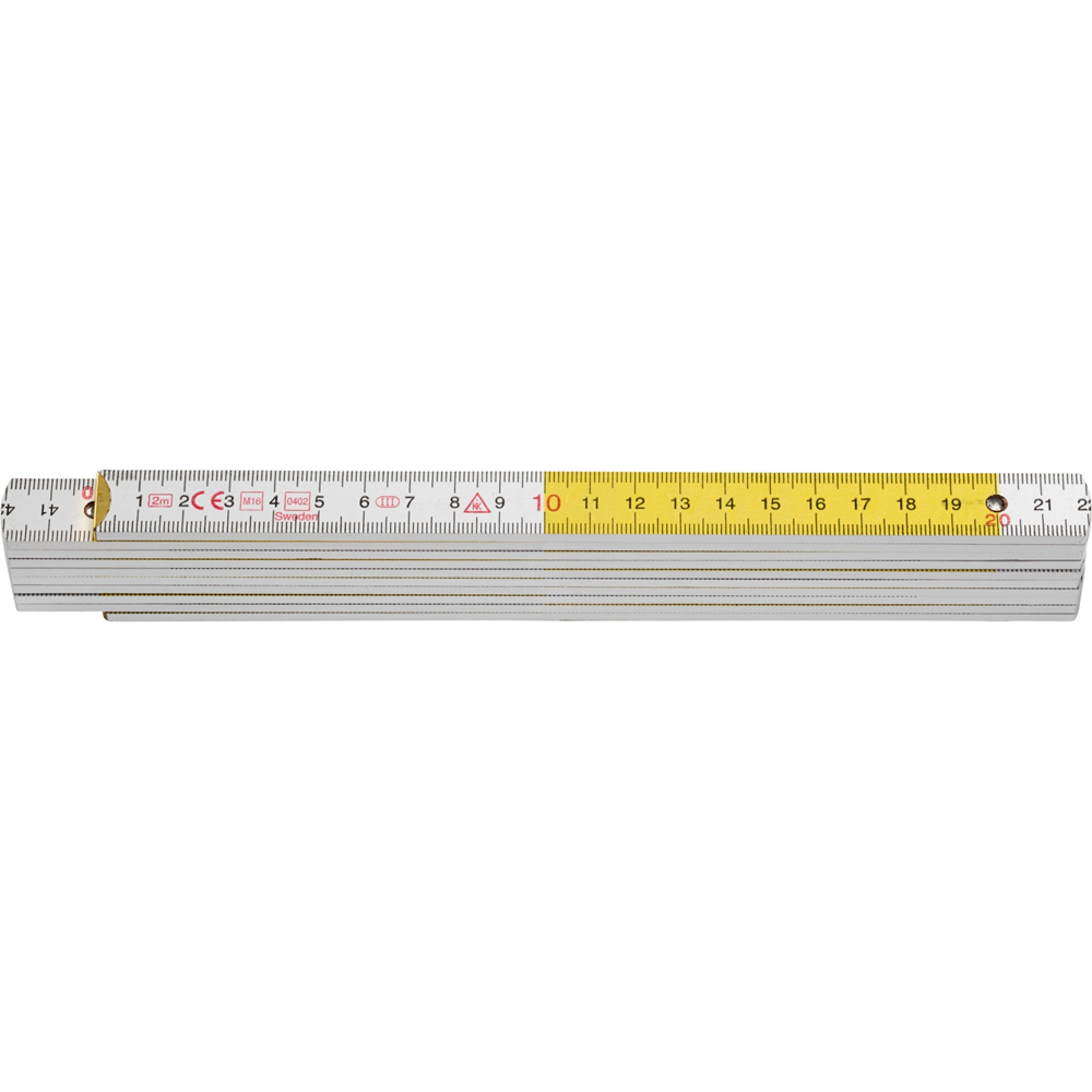Hultafors Duimstok 4000 2m | Witgeel - HU109311