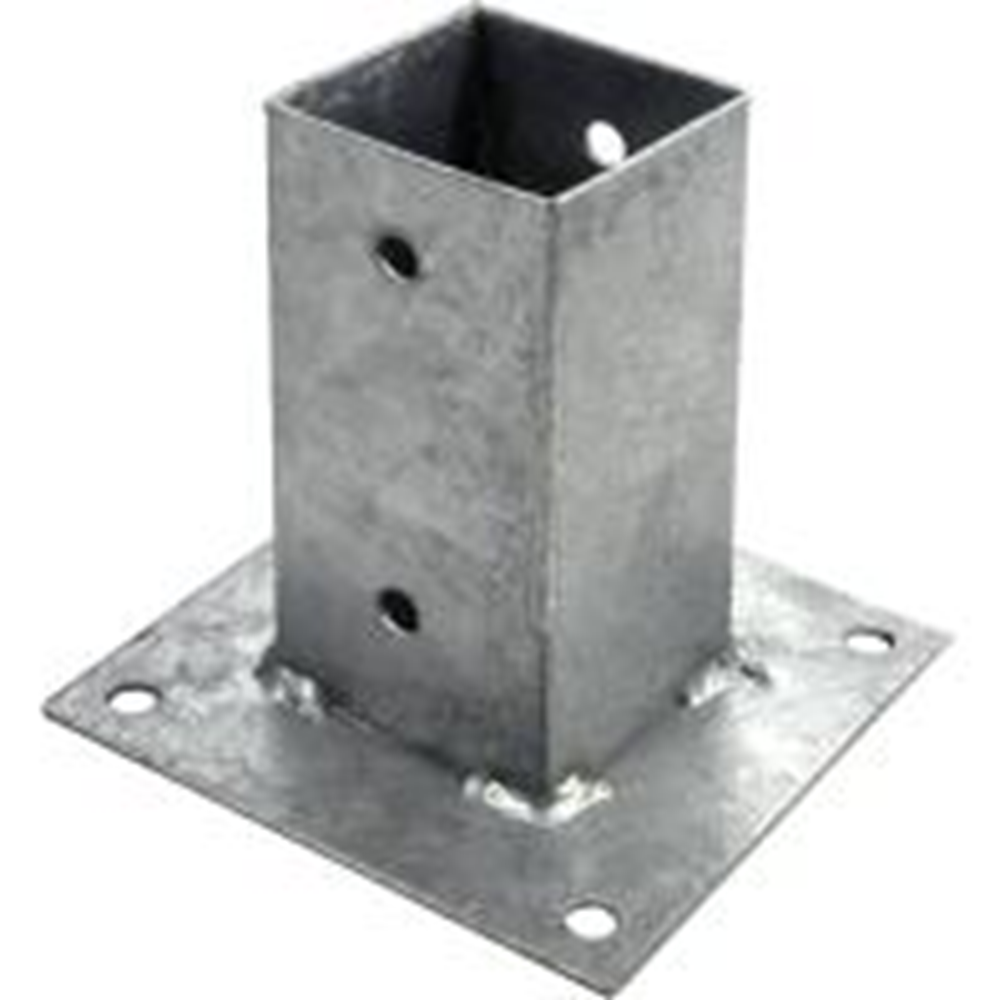 Connex Paalhouder Op Plaat 91X91X150 Vvz - HV4274