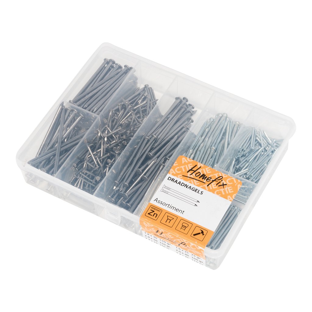 Homefix Organizer 7-Vaks Draadnagels Vz Blank Pk Vk 8900.01.35000