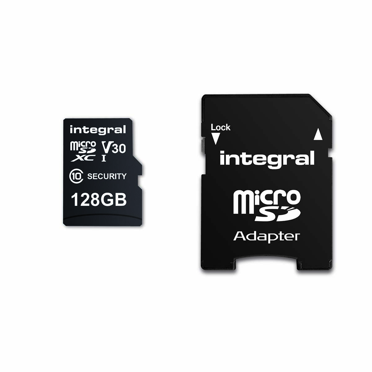 Integral 128 GB Security Camera microSD-kaart voor Dash Cams Home Cams CCTV Body Cams & Drones INMSDX128G10SE
