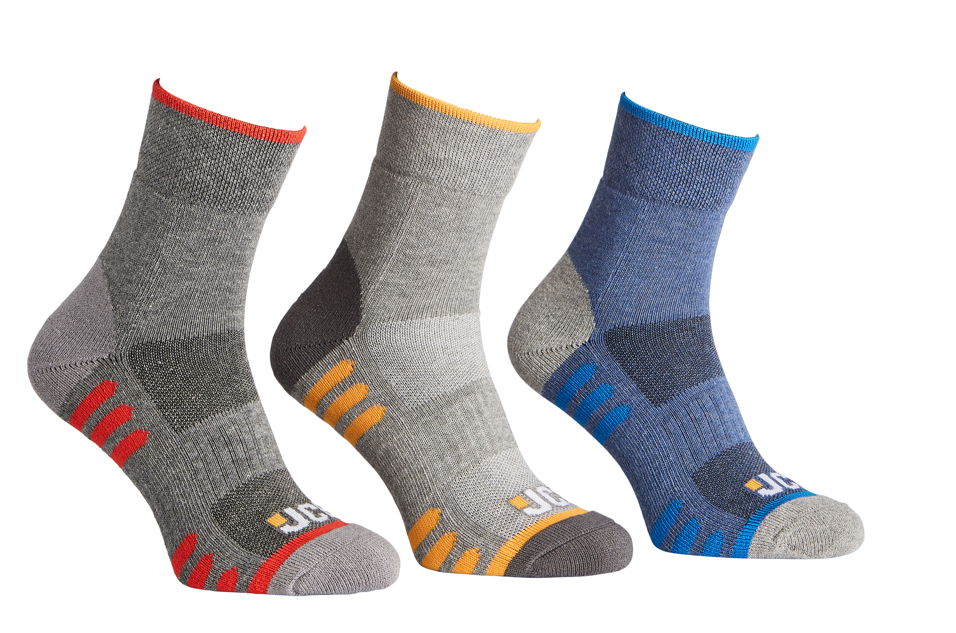 JCB Werksokken Active Hybrid | Heren | Maat 39-43 | 3 pack- JCBX080 afbeelding 1