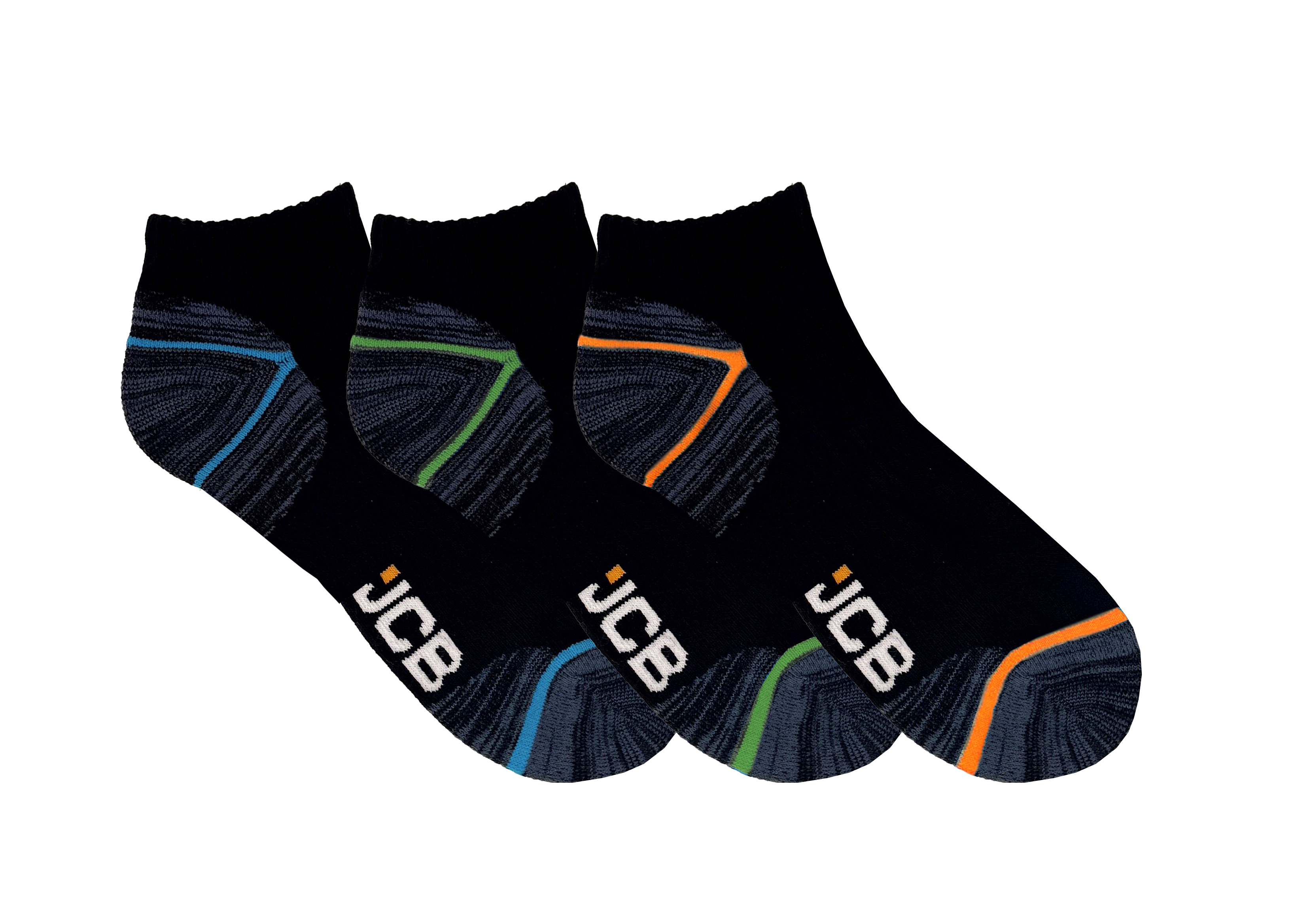 JCB Korte Werksokken | Heren | Maat 39-43 | 3 paar - JCBX206 afbeelding