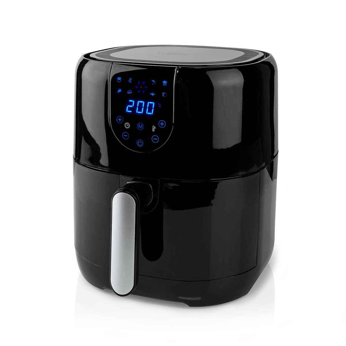 Nedis Heteluchtfriteuse | 4 l | Tijdschakelaar: 60 min | Aantal vooraf ingestelde programma&apos;s: 8 | Digitaal | Zwart - KAAF150BK