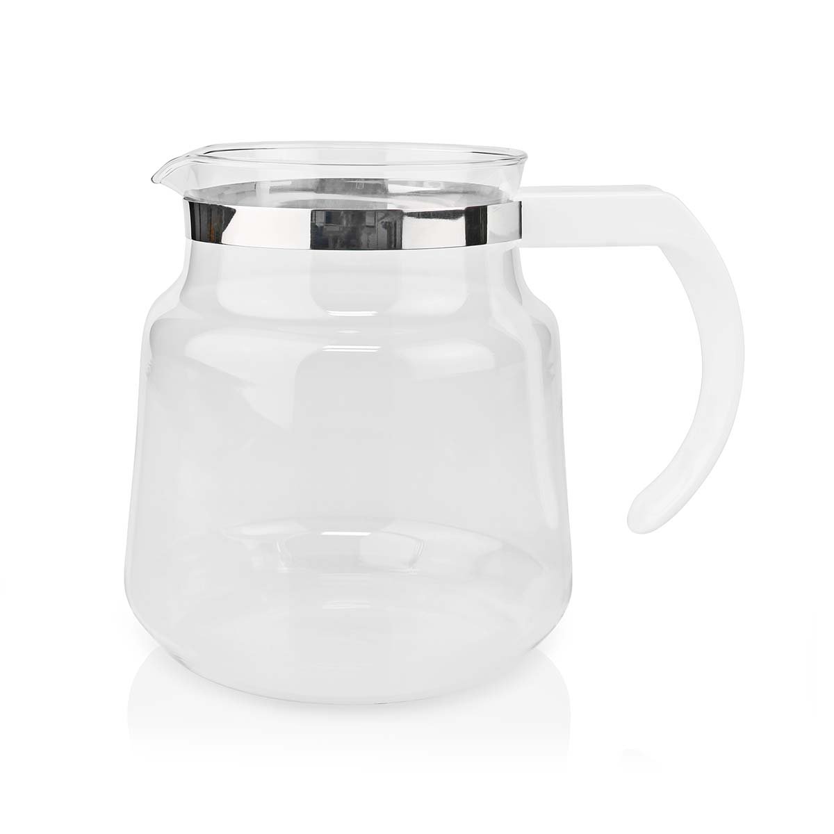 Nedis Glazen Koffiekan | Geschikt voor: Moccamaster K / KB/ 1 0PL / Excellent 10S | 1.2 l | Wit - KACM100CPWT