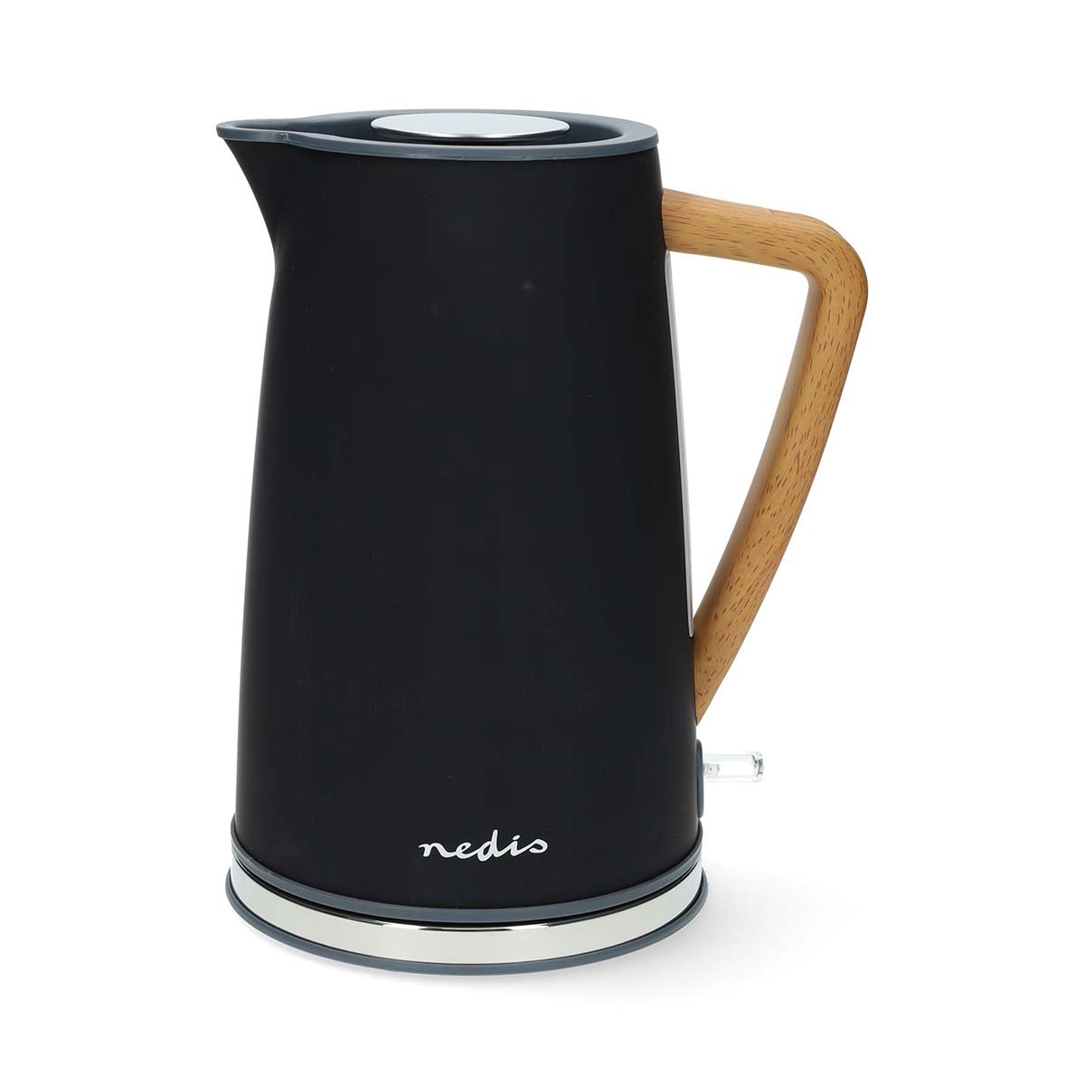 Nedis Waterkoker | 1.7 l | Soft-Touch | Zwart | 360 graden draaibaar | Verborgen verwarmingselement | Strix®-controller | Droogkookbeveiliging -