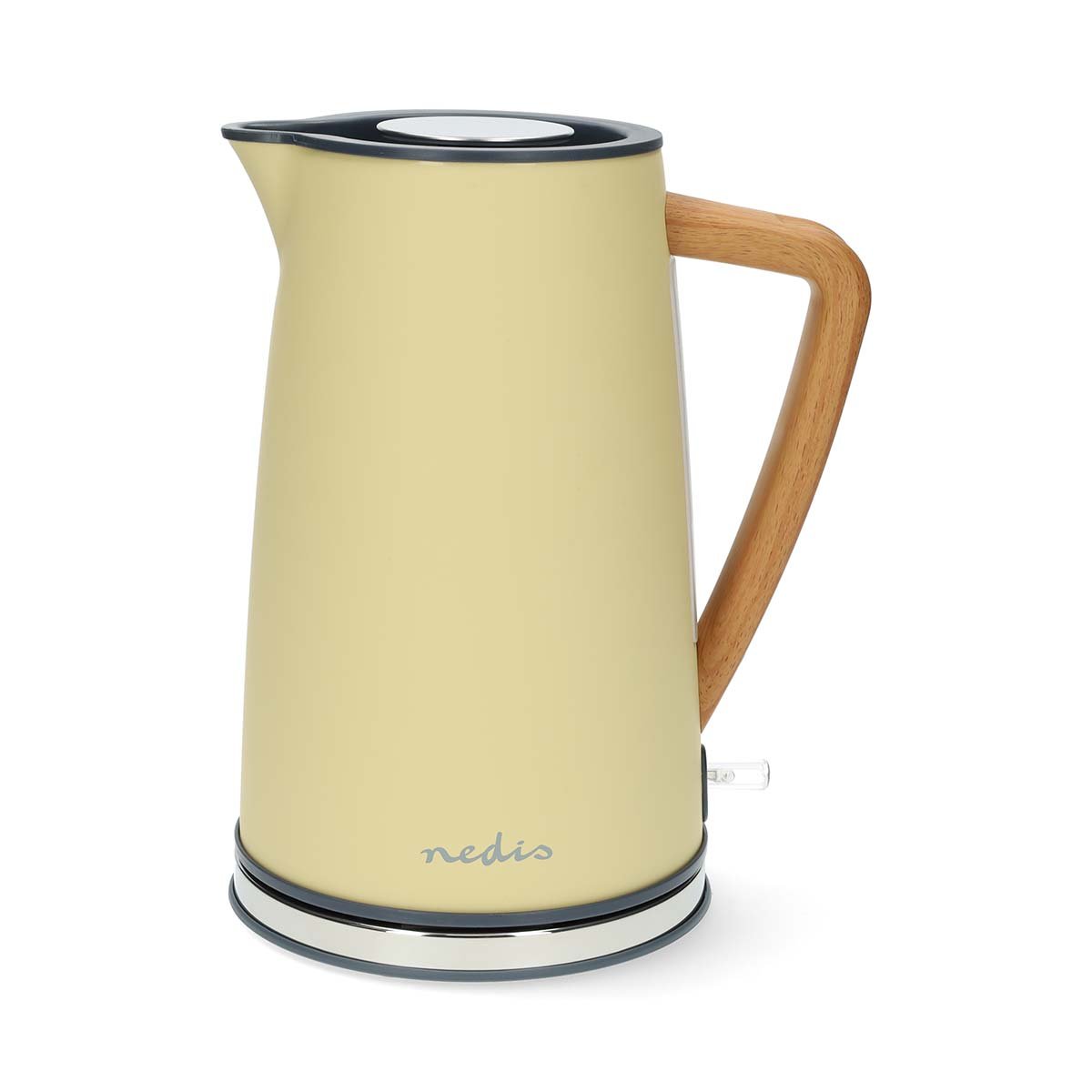 Nedis Waterkoker | 1.7 l | Soft-Touch | Geel | 360 graden draaibaar | Verborgen verwarmingselement | Strix -controller | Droogkookbeveiliging