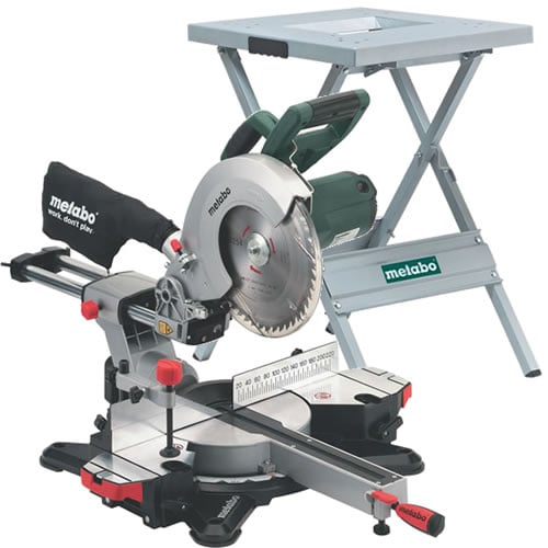 Metabo KGS 254 M Afkortzaag + UMS onderstel | 1800 Watt met trekfunctie - 690618000