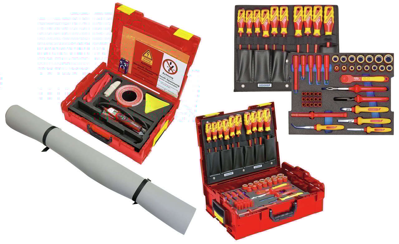 Gedore VDE gereedschapset | 3/8" | 63-delig | Voor hybride auto's | In L-Boxx - 3445720