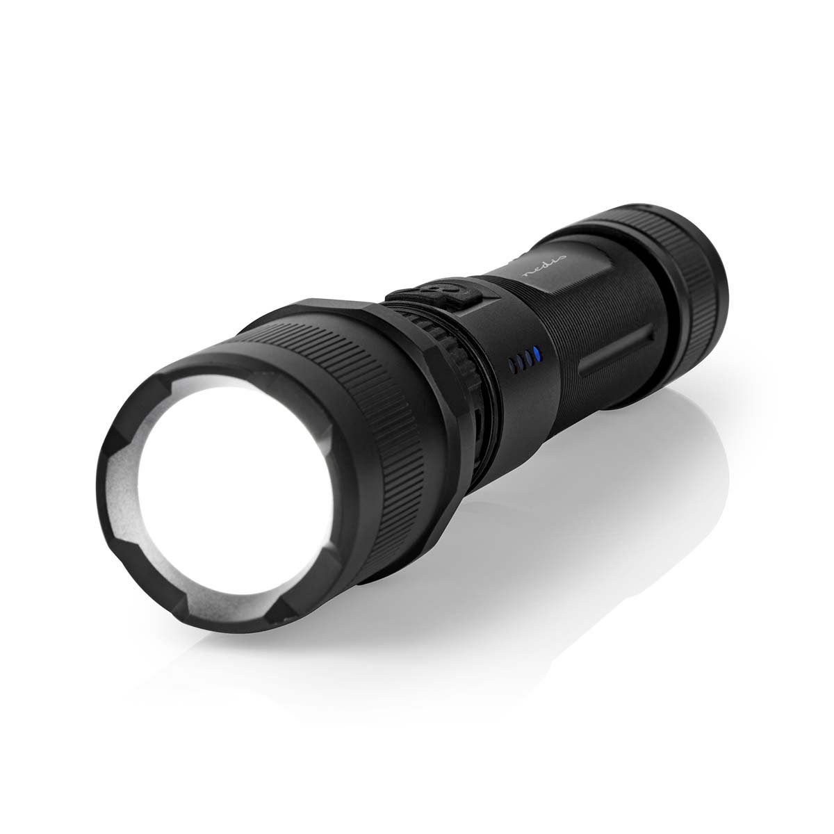 Nedis LED-Zaklamp | Batterij Gevoed | 3.7 V DC | 10 W | Ingebouwde Lithium-Ion | Incl. batterij(en) | Oplaadbaar | Nominale lichtstroom: 1000 lm |