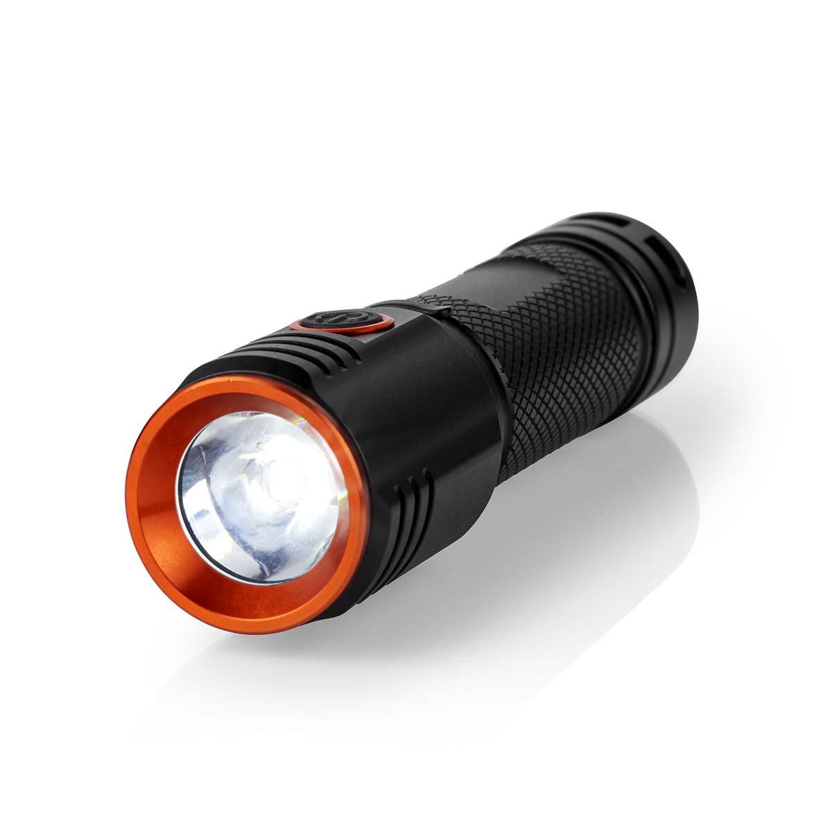 Nedis LED-Zaklamp | Batterij Gevoed | 3.7 V DC | 20 W | Ingebouwde Lithium-Ion | Incl. batterij(en) | Oplaadbaar | Nominale lichtstroom: 2000 lm |