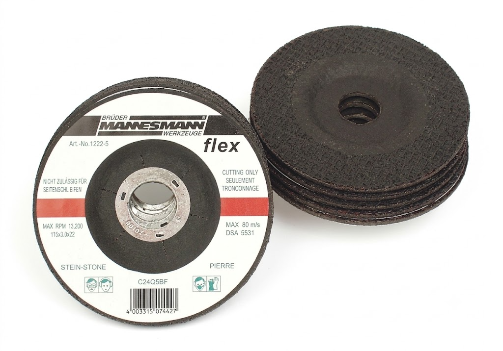Brüder Mannesmann Zagen voor steen 115 mm 5 dlg - 1222-5
