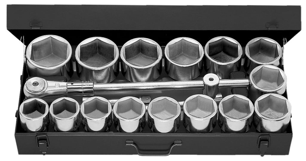 Facom set 6-kantdoppen van 58 tot 100 mm - M.441E