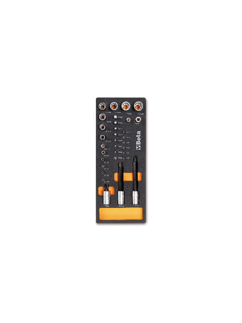 Beta Soepele voorgevormde inzetbakken met assortiment gereedschap M112 - 024500112
