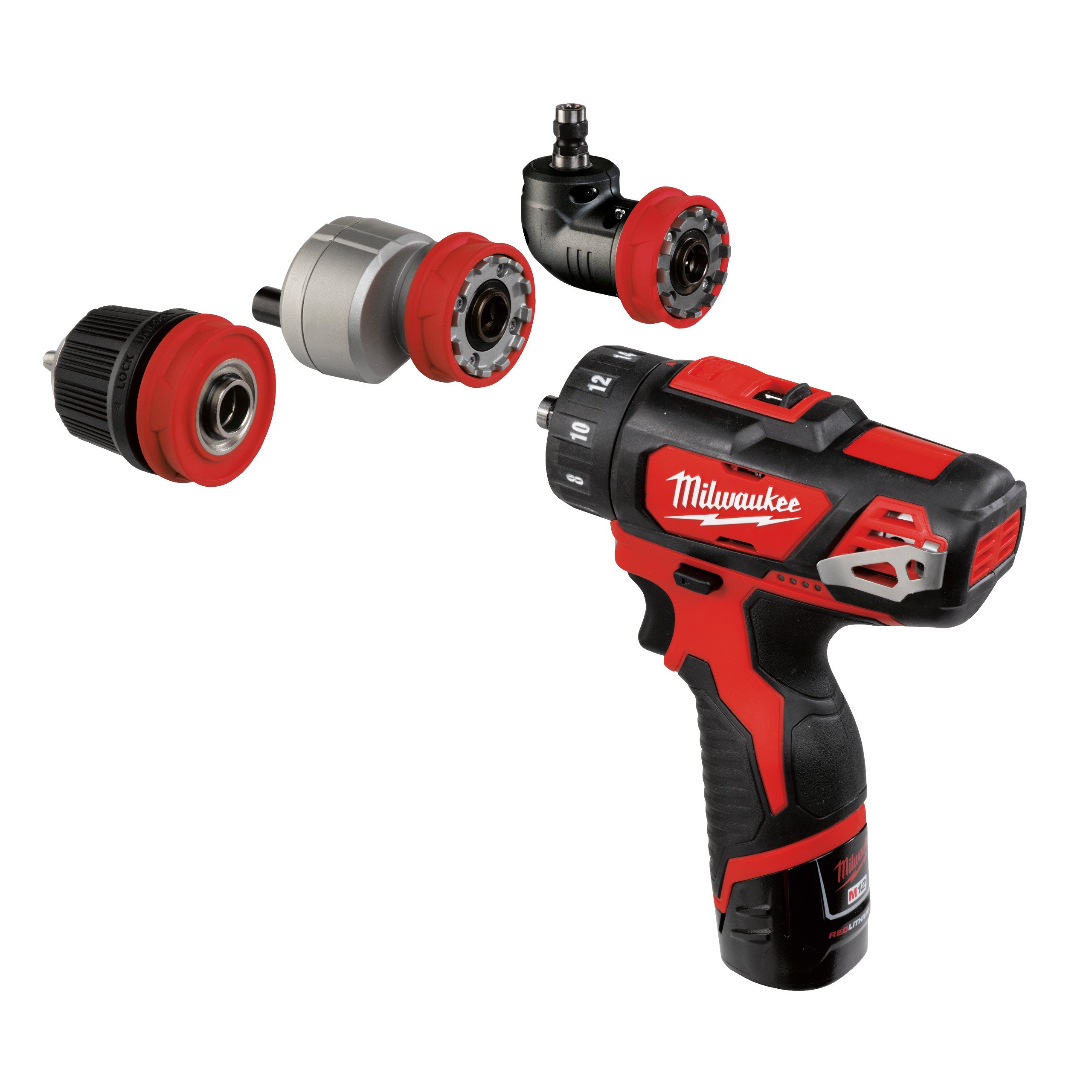 Milwaukee M12 BDDXKIT-202C 12V Subcompact Boormachine | Afneembare Boorhouder | 2x 2 0 Ah accu&apos;s + lader | In koffer 4933447836