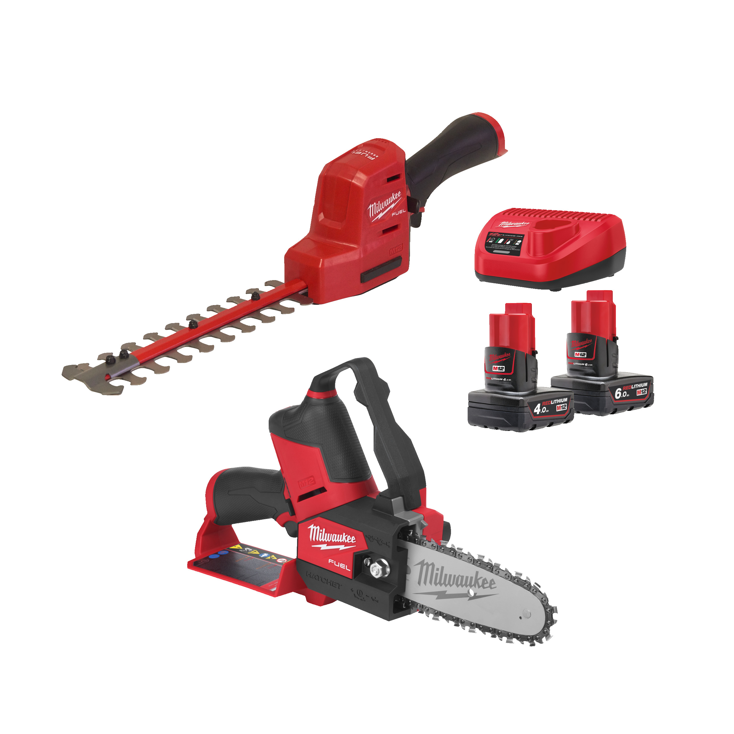 Milwaukee M12 FPP2OP2-642 M12 FUEL™ powerpack OUTDOOR 2-kit, (M12FHS, FHT20, 2 x 4,0 Ah) - 4933493208