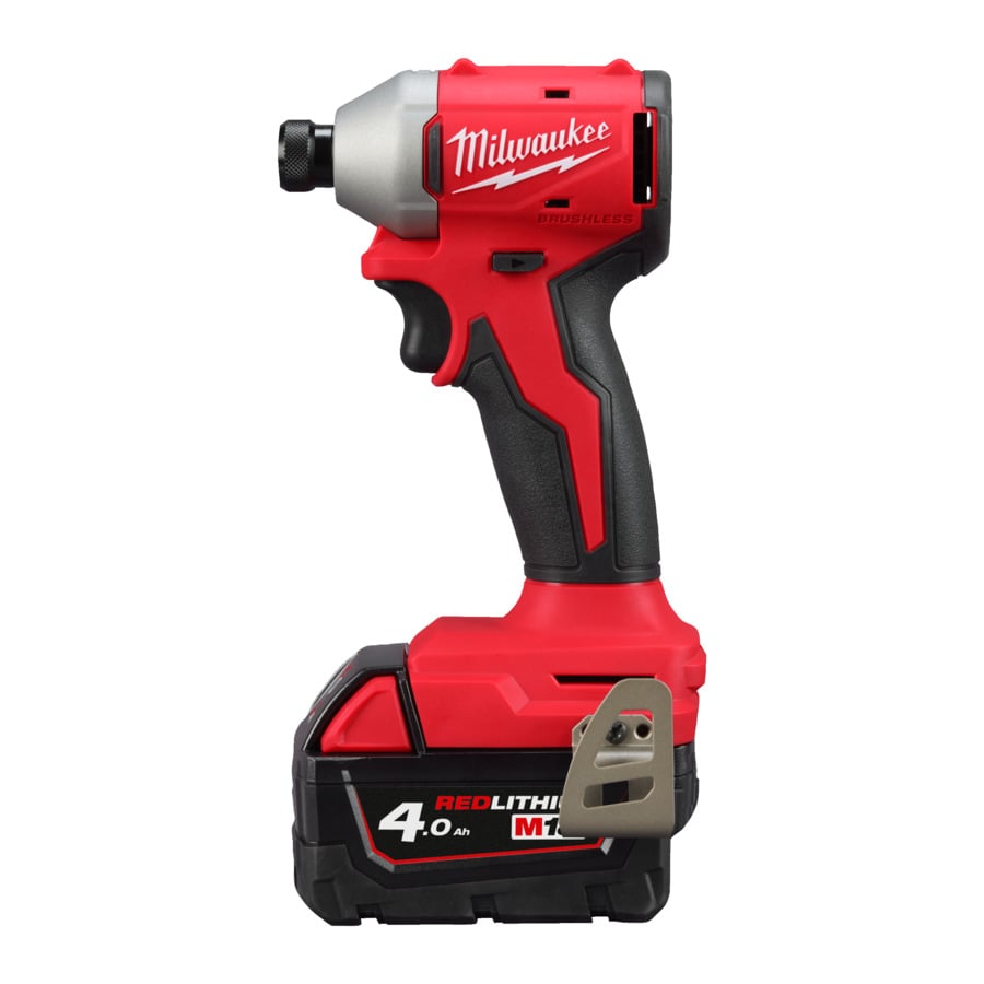 Milwaukee M18 BLIDRC-402C M18 slagschroevendraaier 190Nm compact brushless, 2 x 4,0 Ah - 4933492840