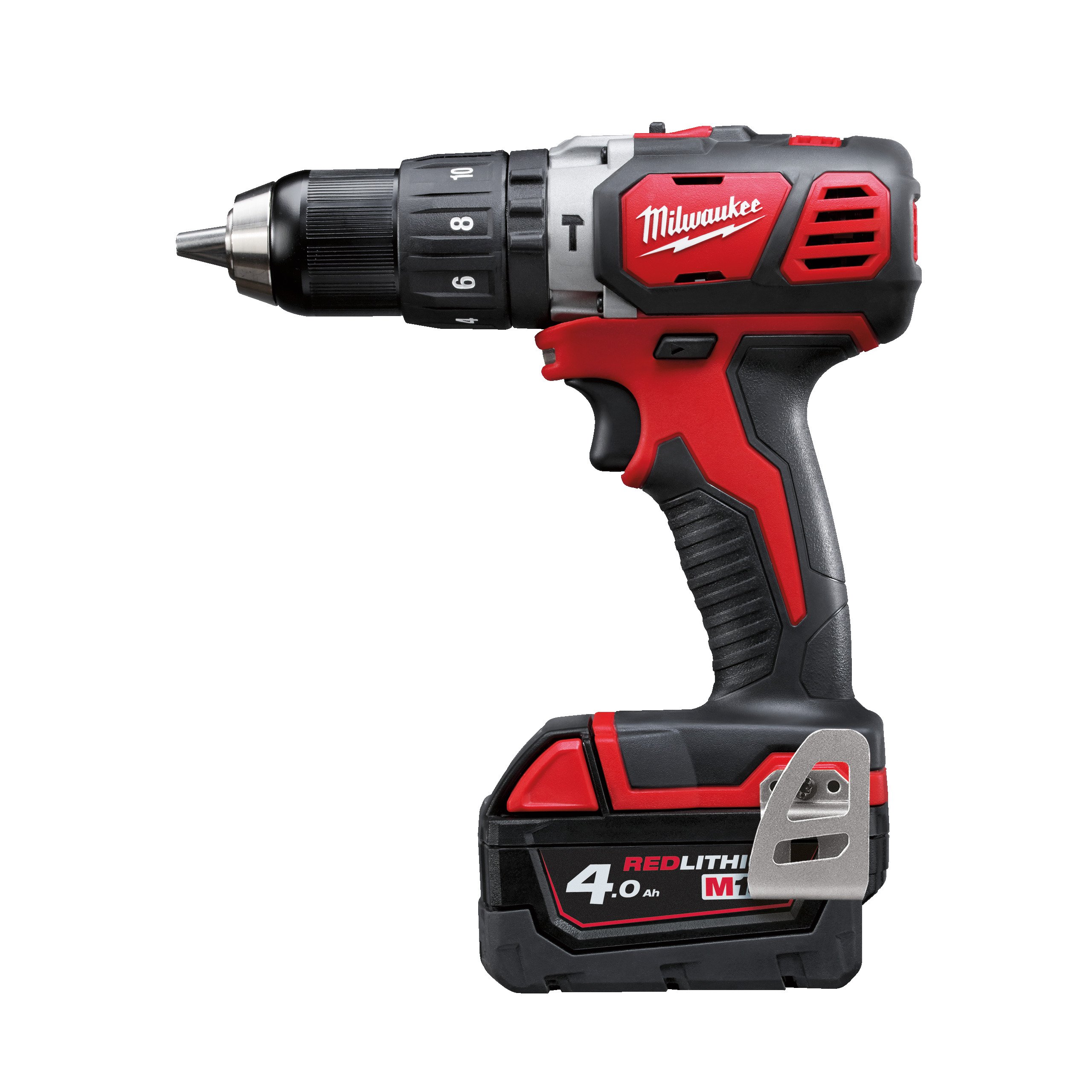 Milwaukee M18 BPD-403C M18™ Compact Slagboormachine | 3x 4 0Ah accu&apos;s + Multilader | In transportkoffer 4933448360