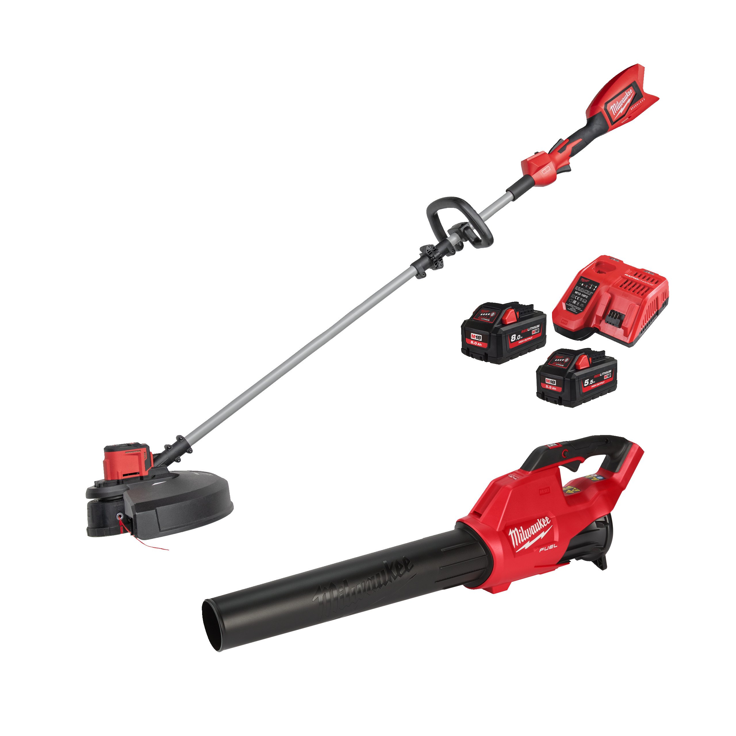 Milwaukee M18 FPP2OP3-852 M18 FUEL™ powerpack OUTDOOR 2-kit, (M18BLLT, FBL, 1 x 5,5, 1 x 8,0 Ah) - 4933492818