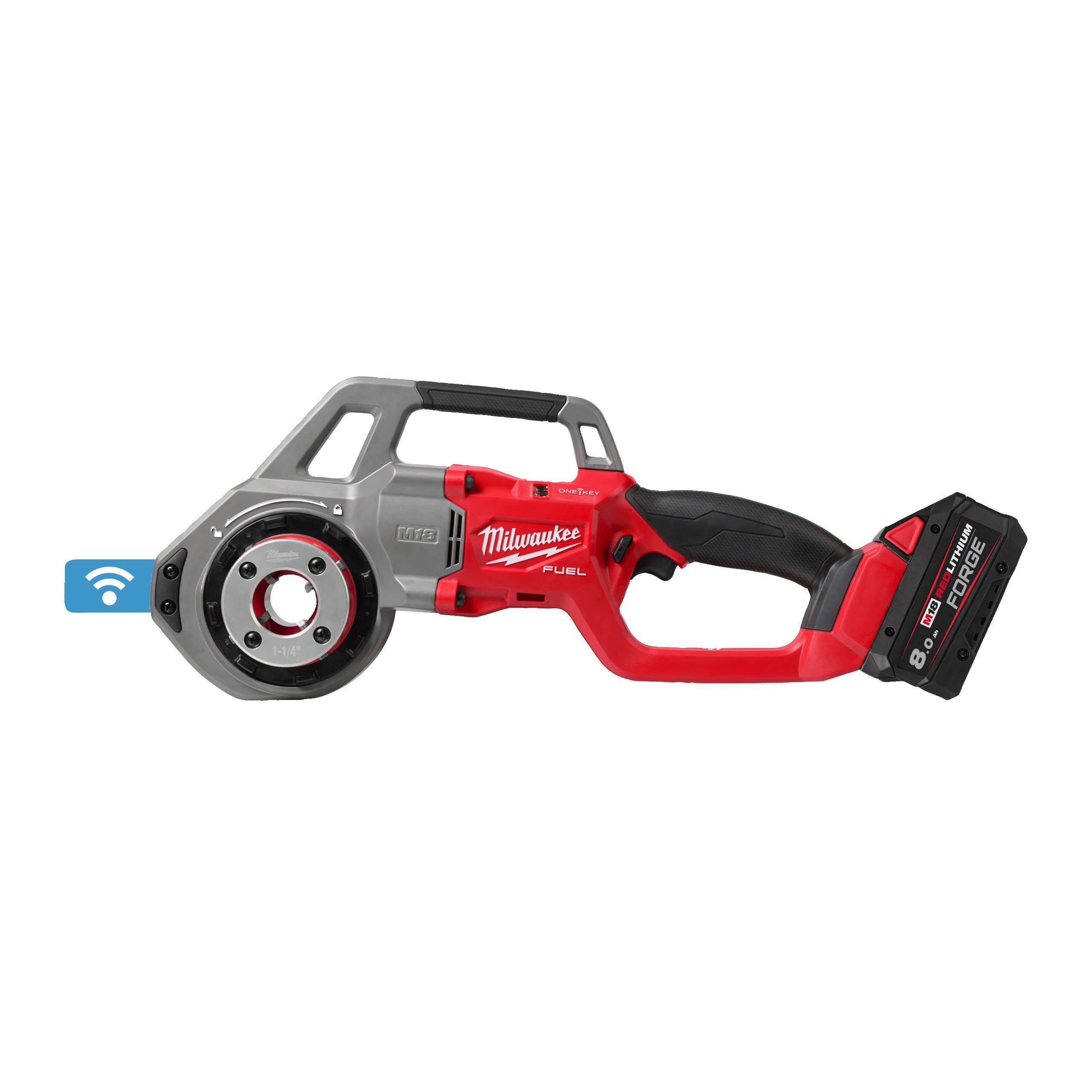 Milwaukee M18 FPT114-802C M18 FUEL™ Accu Draadsnijder | 1 1/4" | ONE-KEY™ | Forge Kit - 4933499198