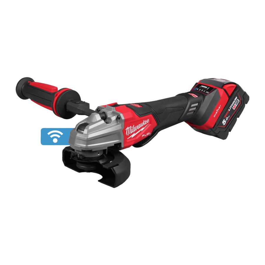 Milwaukee M18 FSAGSVO125X-502X M18 FUEL™ Haakse slijper 125 mm, geremd, variabel, ONE-KEY™, 2 x 5,0 Ah - 4933493553