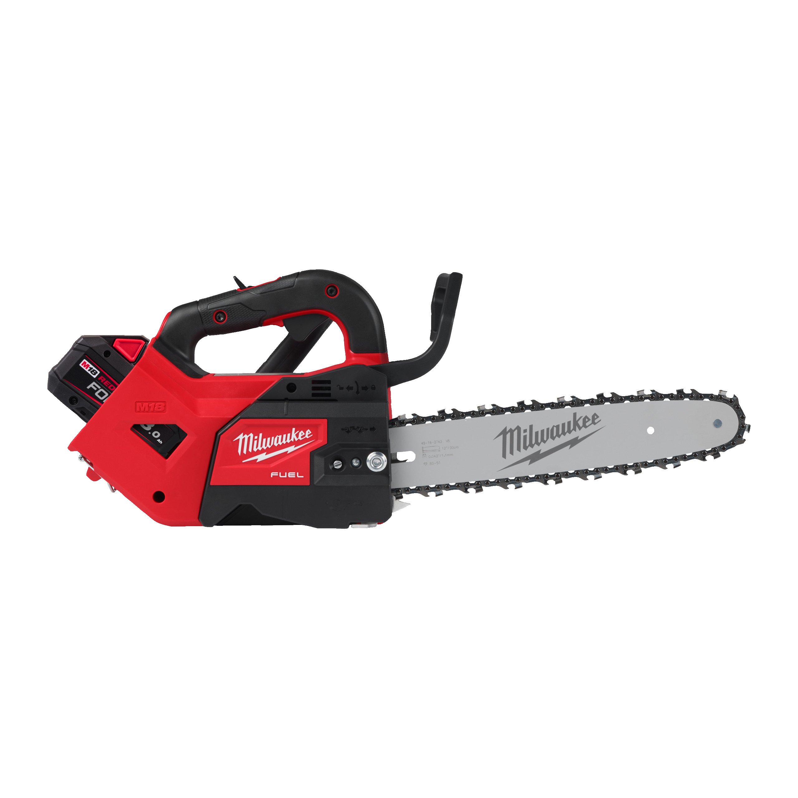 Milwaukee M18 FTHCHS30-802 M18 FUEL™ Accu Kettingzaag | Tophandle| 30 cm - 4933499221