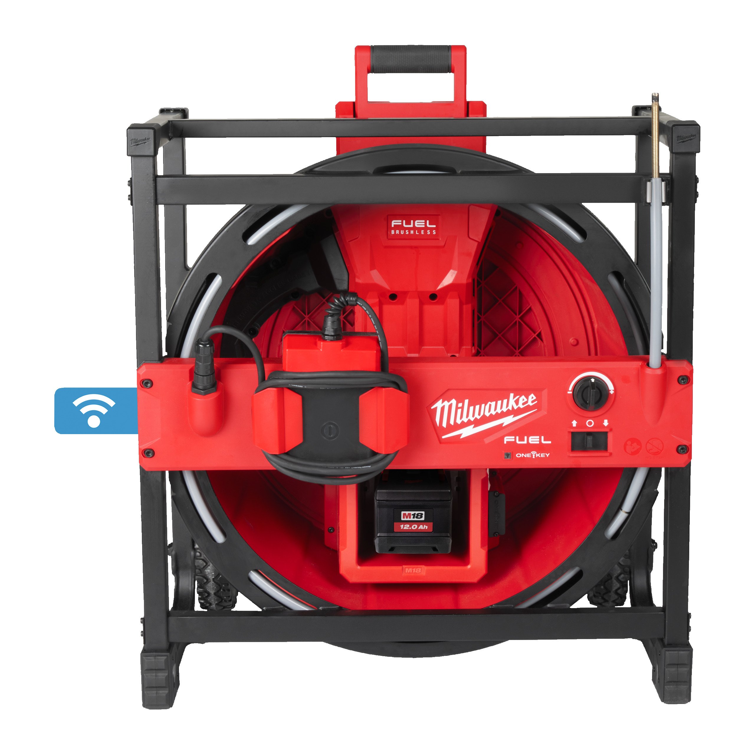 Milwaukee M18 HSFSM-122 M18 FUEL™ hoge snelheid rioolreinigingsmachine, 2 x 12,0 Ah - 4933480722
