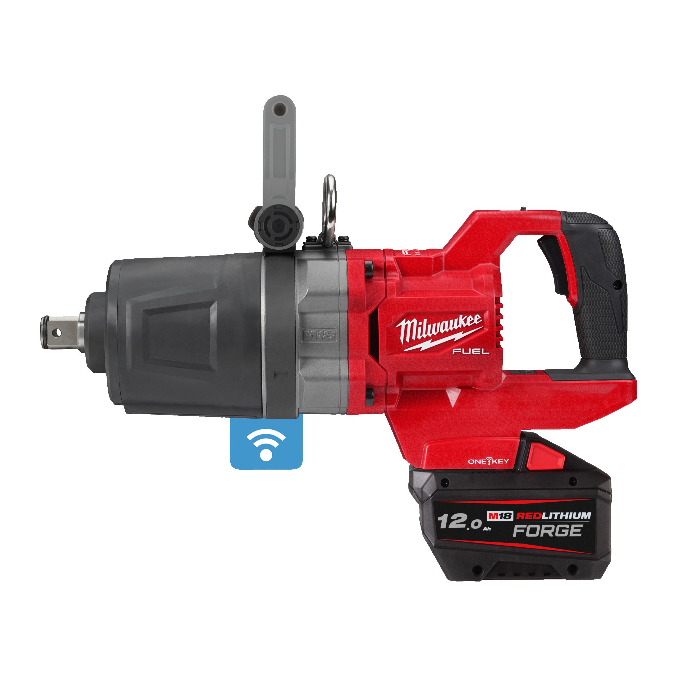 Milwaukee M18 ONEFHIWF1DS-121C M18 FUEL™ ONE-KEY™ Accu Slagmoersleutel | 1" | Frictie | Korte D-greep - 4933499253