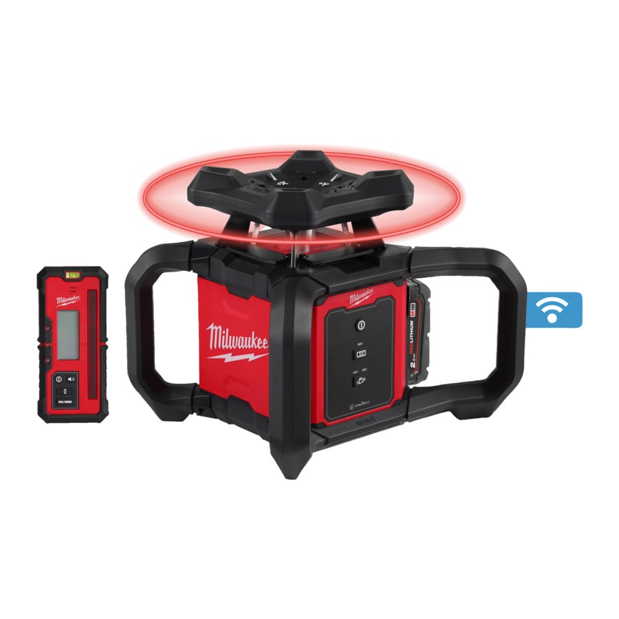Milwaukee M18 RLOH600-201C M18™ 600 M Horizontaal roterende laser met ONE-KEY™ | Rood 4933493191