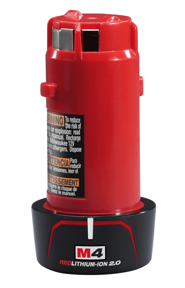 Milwaukee Accessoires M4 B2 (4 V / 2,0 Ah Red Li-Ion) Accu Li-Ion - 4932430098