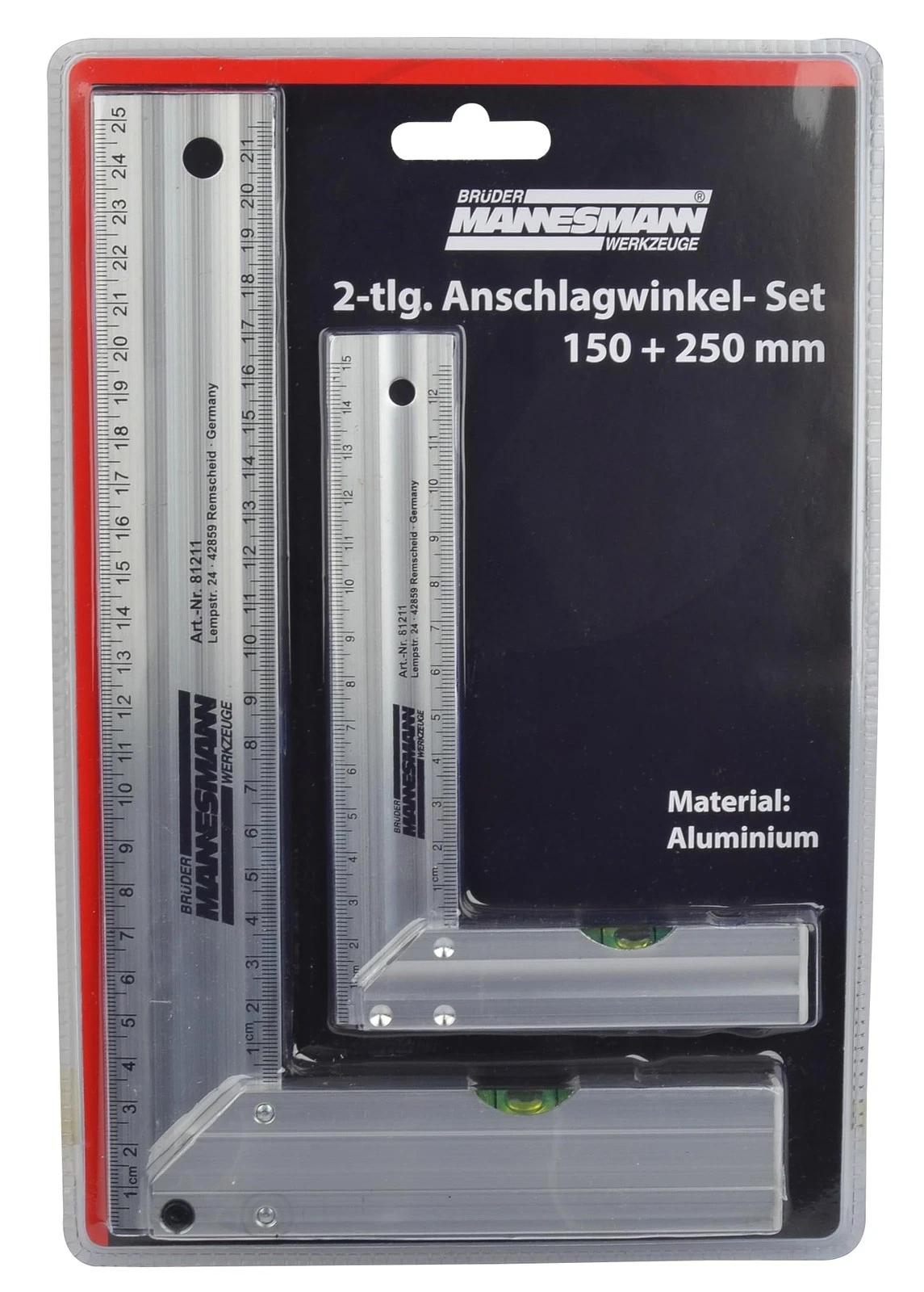 Brüder Mannesmann Winkelhaak set 2 dlg - 81211