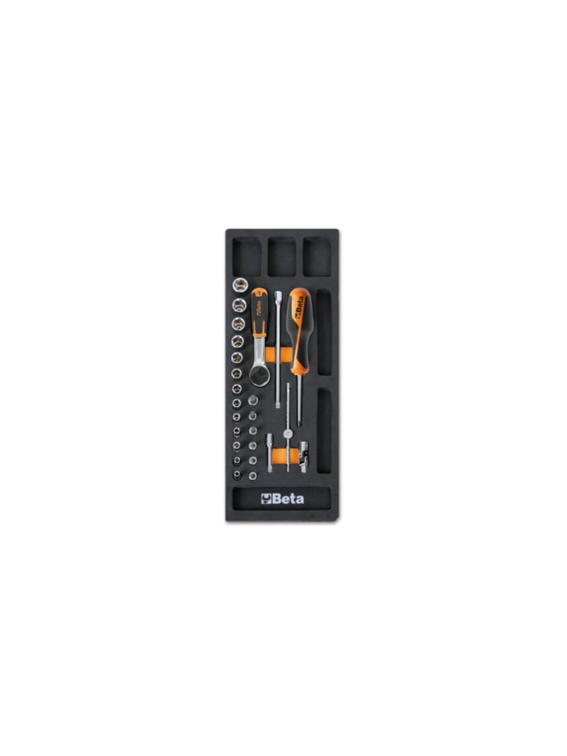 Beta Soepele voorgevormde inzetbakken met assortiment gereedschap M91 - 024500091