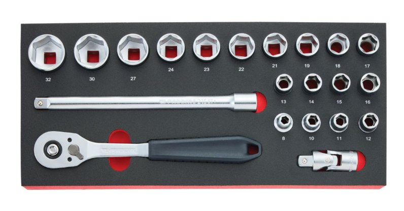 Facom start module foam doppen 1/4" 21-delig - MODM.SL151-21