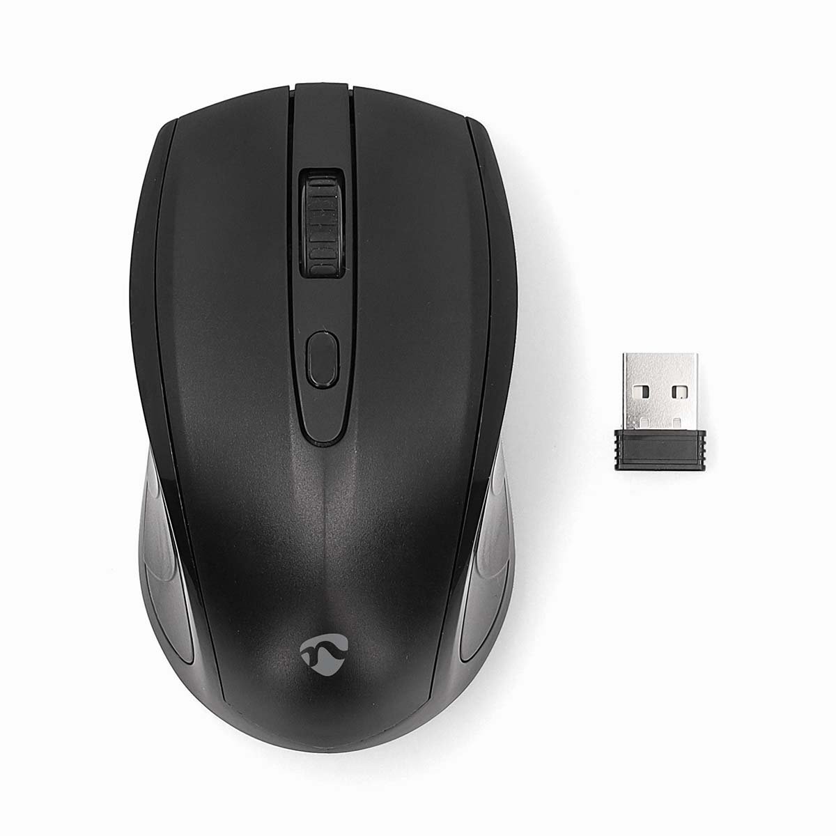 Nedis Muis | Draadloos | 800 1200 1600 dpi | Instelbare DPI | Aantal knoppen: 4 | Tweehandig MSWS106BK